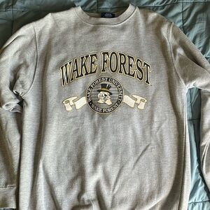 Wake Forrest Deacons Vintage Sweatshirt/Crew Neck Light Grey